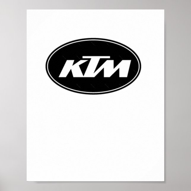 Ktm-Logo-Aufkleber Poster (Vorne)