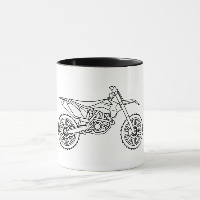 KTM Motocross line art Tasse (Zentrum)