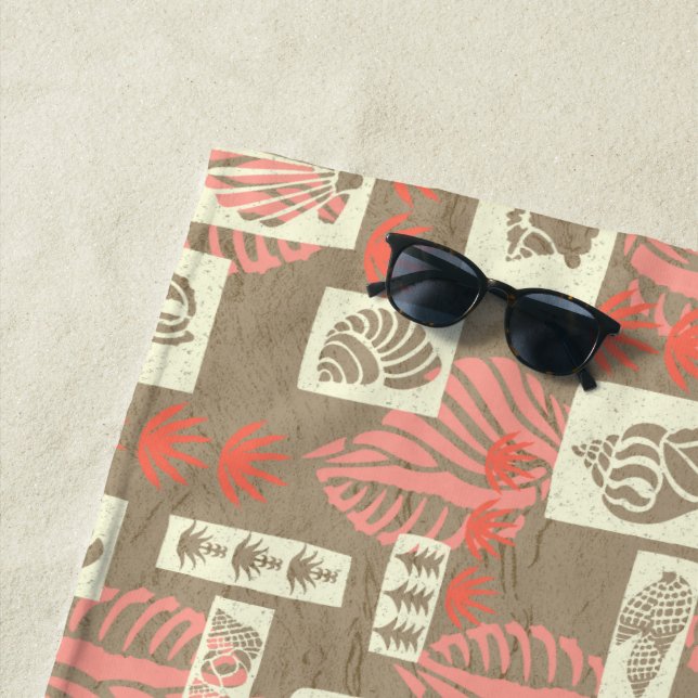 Kua Bay Hawaiian Undersea Muscheln - Korallen Strandtuch (Beispiel)