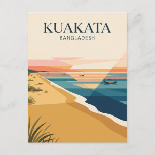 Kuakata-Strand Bangladesch Postkarte