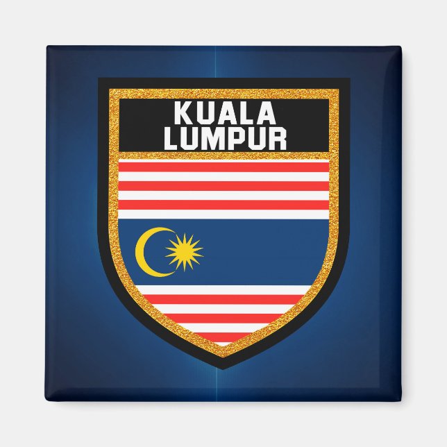 Kuala Lumpur Flag Magnet (Vorne)