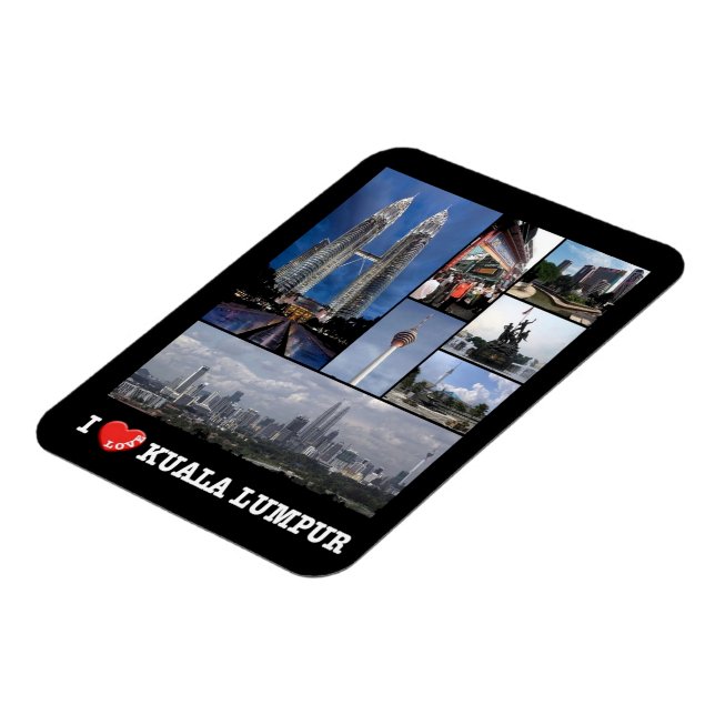 Kuala Lumpur - I Liebe - Malaysia - Magnet (Linke Seite)