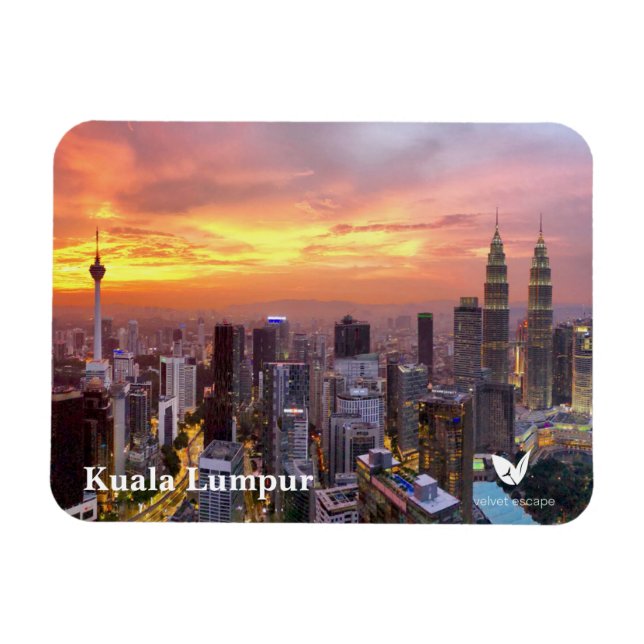 Kuala Lumpur - Magnet von Velvet Escape (Horizontal)
