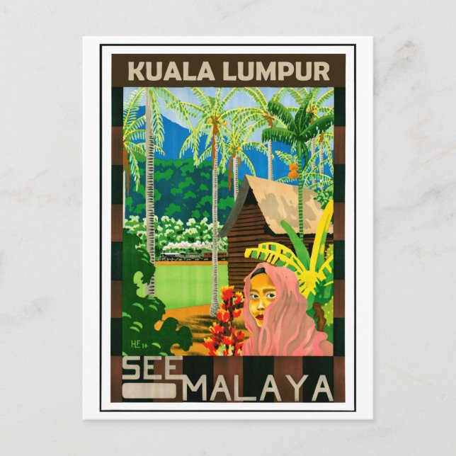 Kuala Lumpur, Malaysia Postkarte (Vorderseite)