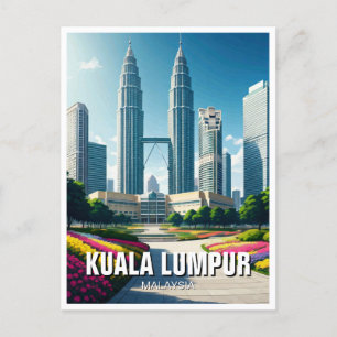 Kuala Lumpur Malaysia Postkarte