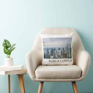 Kuala Lumpur Malaysia Skyline Vintag Souvenir Kissen