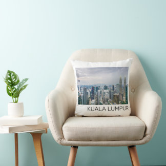Kuala Lumpur Malaysia Skyline Vintage-Souvenir Kissen