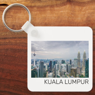 Kuala Lumpur Malaysia Skyline Vintage-Souvenir Schlüsselanhänger