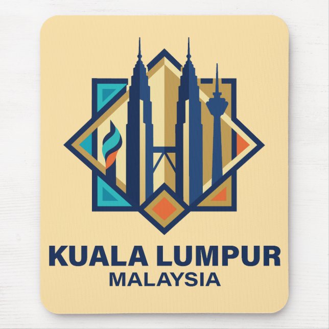 Kuala Lumpur Malaysia Südostasien Mousepad (Vorne)