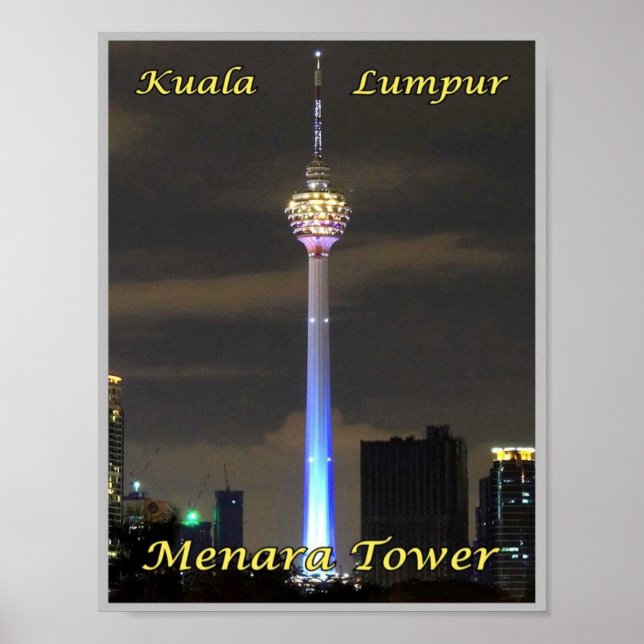 Kuala Lumpur Menara Tower - Malaysia - Poster (Vorne)