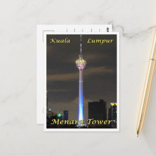 Kuala Lumpur Menara Tower - Malaysia - Postkarte
