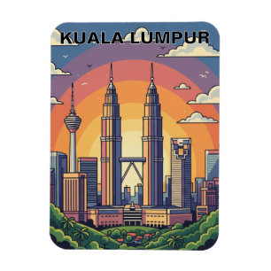 Kuala Lumpur Petronas-Zwillings­türme Magnet