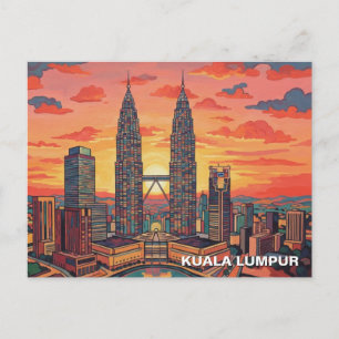 Kuala Lumpur Petronas-Zwillings­türme Postkarte