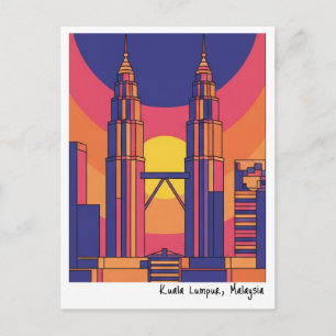Kuala Lumpur Petronas-Zwillingstürme Postkarte