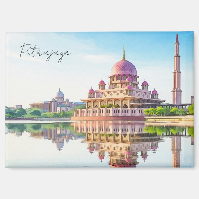 Kuala Lumpur Putra Moschee Putrajaya Malaysia Magnet (Vorderseite)