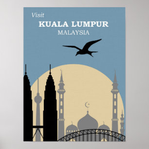 Kuala Lumpur Reiseplakat Poster
