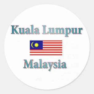 Kuala Lumpur Runder Aufkleber