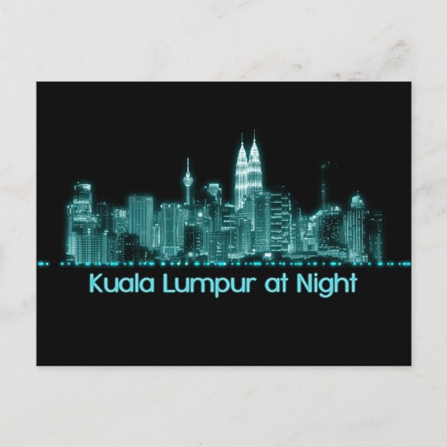 Kuala Lumpur Skyline Postkarte (Vorderseite)