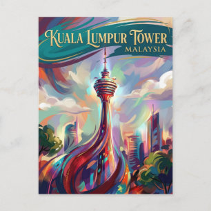 Kuala Lumpur Turm Malaysia Postkarte