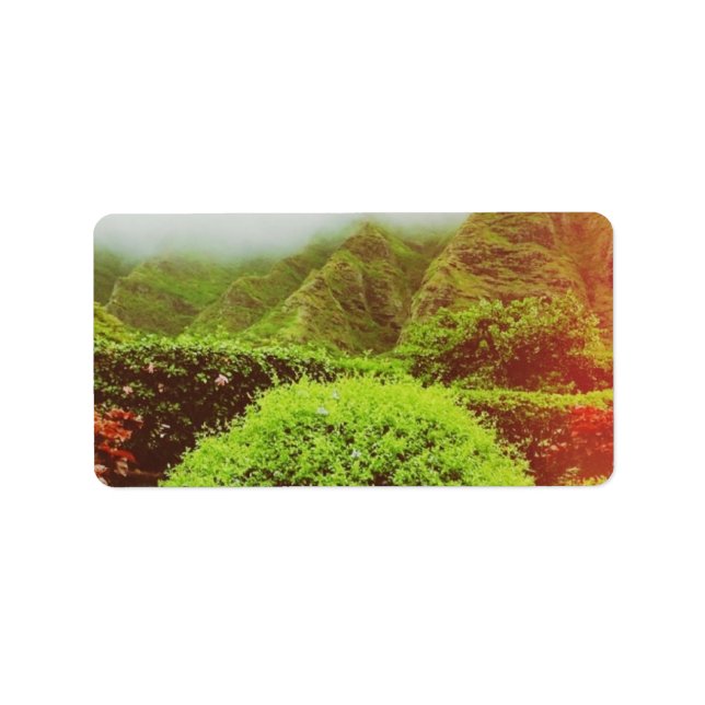 Kualoa Ranch Adressaufkleber (Vorne)