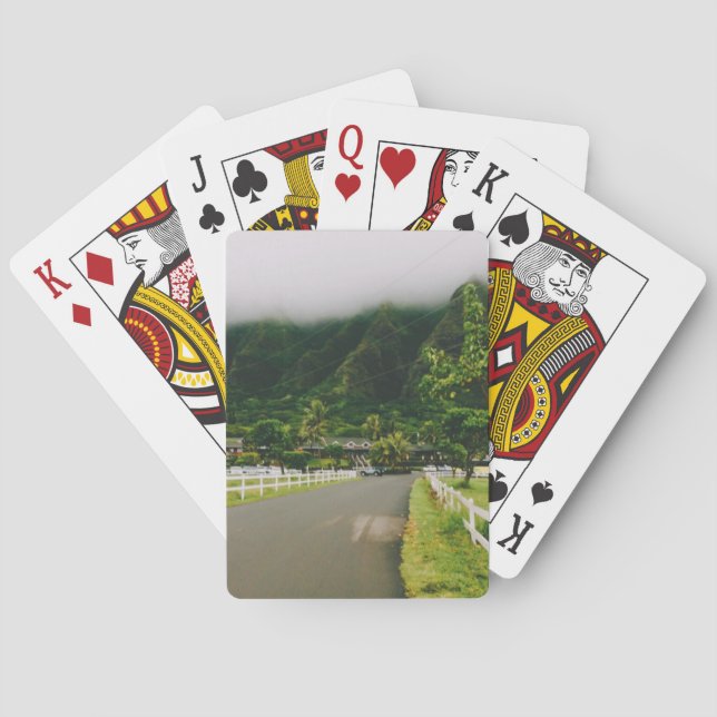 Kualoa Ranch, Oahu, Hawaii Spielkarten (Rückseite)