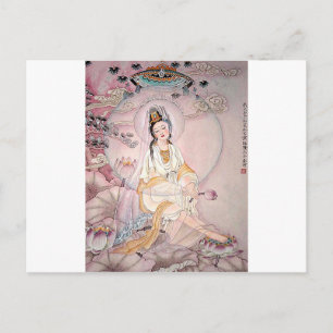 Kuan Yin; Buddhist Goddeß Of Compassion Postkarte