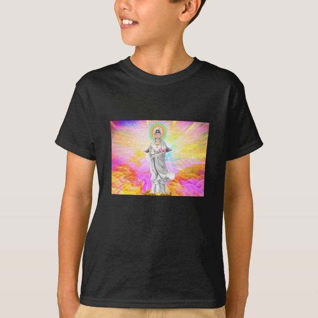 Kuan Yin Gebets-T-Shirt T-Shirt (Vorderseite)