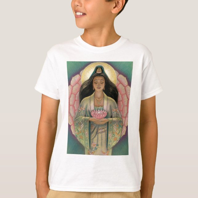 Kuan Yin Göttin des Mitleids T-Shirt (Vorderseite)