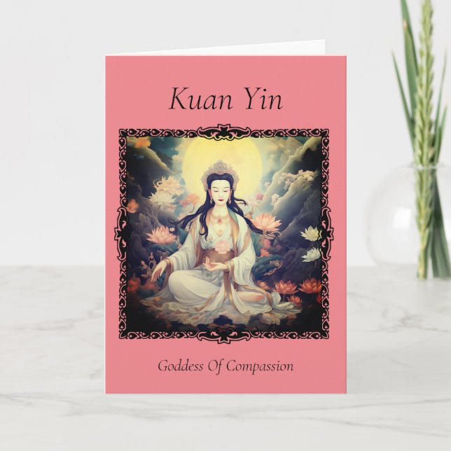 Kuan Yin Grußkarte Danke Karte (Vorderseite)
