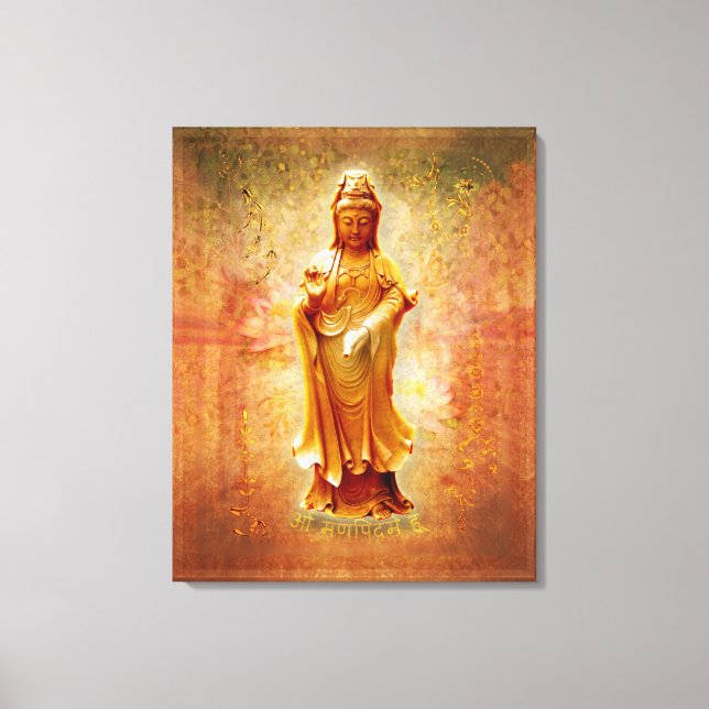 Kuan Yin Leinwanddruck (Vorderseite)