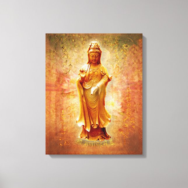 Kuan Yin Leinwanddruck (Vorderseite)