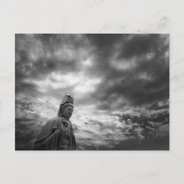 Kuan Yin Statue Fine Art Foto Postkarte (Vorderseite)