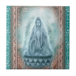 Kuan Yin tile Fliese