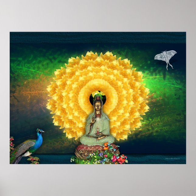 Kuan Yin Wall Tapestry Poster (Vorne)