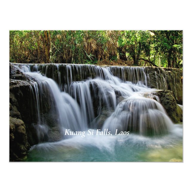 Kuang Si Falls, Laos Fotodruck (Vorne)