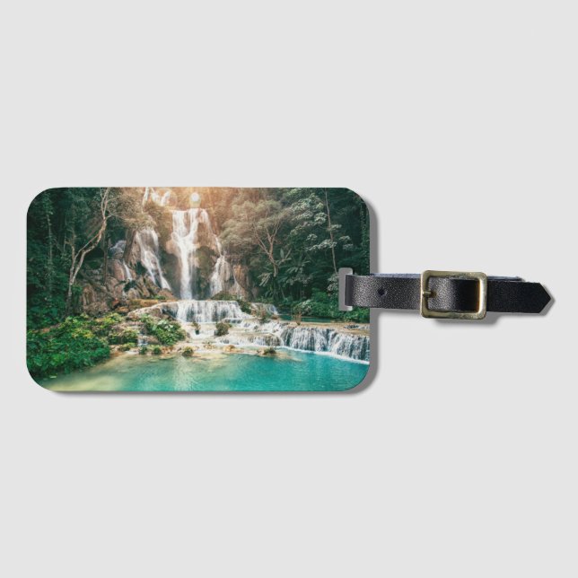 Kuang Si Falls| Luang Prabang Gepäckanhänger (Vorderseite (Horizontal))