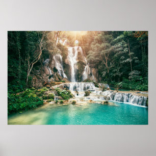 Kuang Si Falls  Luang Prabang Poster