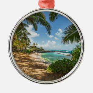 Kuau Bucht-Strand Maui, Hawaii Ornament Aus Metall