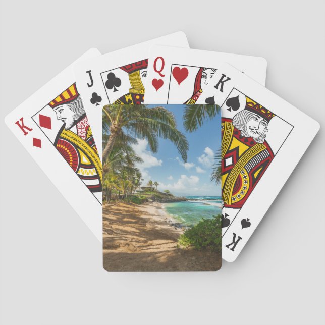 Kuau Bucht-Strand | Maui, Hawaii Spielkarten (Rückseite)