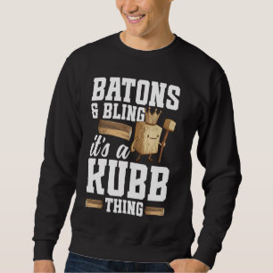 Kub Player Viking Schach Rasen Spiel Set Lover Kub Sweatshirt