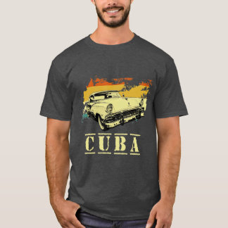 Kuba 80er Retro Vintage Sommer Sonnenuntergang T-Shirt