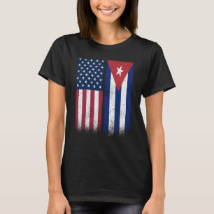 Kuba American Fahnen Proud USA Kuba T-Shirt
