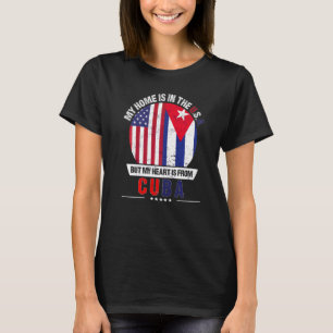Kuba Amerikanisches Patriot Herz ist aus Kuba Grow T-Shirt
