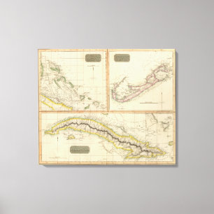 Kuba, Bahama I, Bermudas Leinwanddruck