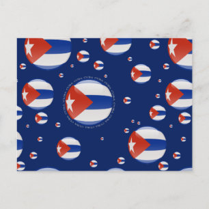 Kuba-Blase-Flagge Postkarte