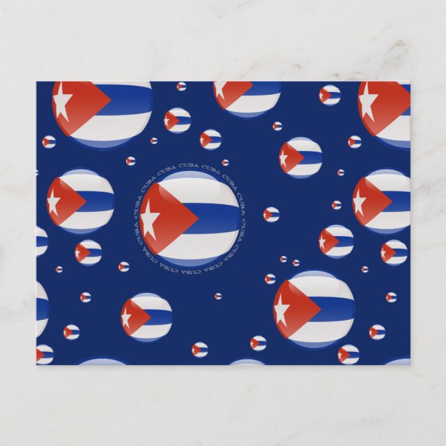 Kuba-Blase-Flagge Postkarte (Vorderseite)