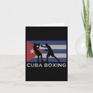 Kuba Boxer National Cuba Flag Boxing Gloves Graph Karte