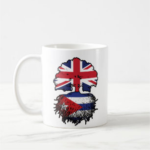 Kuba - Britisch-UK-Tree-Roots-Flagge Kaffeetasse