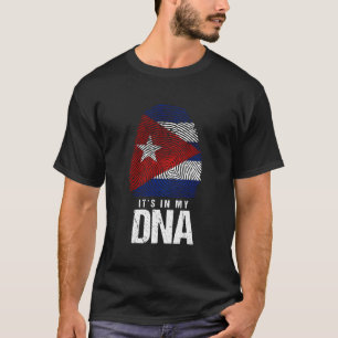 Kuba Dna Geboren Kubanische Flagge Havanna T-Shirt