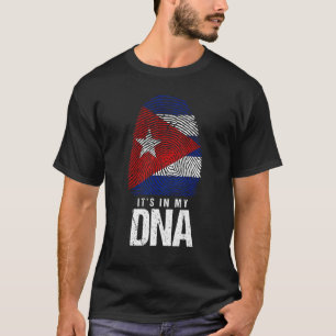 Kuba DNA Geboren Kubanische Flagge Havanna T-Shirt